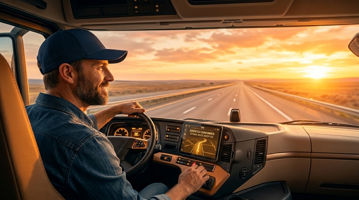 White semi-truck on highway